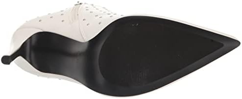 NINE WEST Women's Farrah Ankle Boot, White, 7.5 | Image 3
