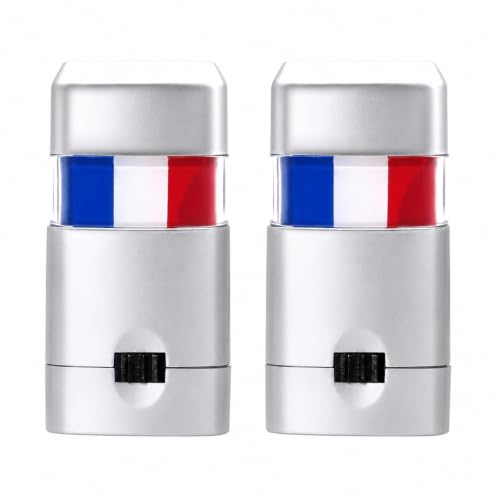 YIPFEN Crayon de Maquillage Arc-en-Ciel, Couleurs Cosmétiques Françaises, Maquillage pour Enfants, Idéal pour Carnaval, Halloween, Festivals (Bleu, Blanc, Rouge)