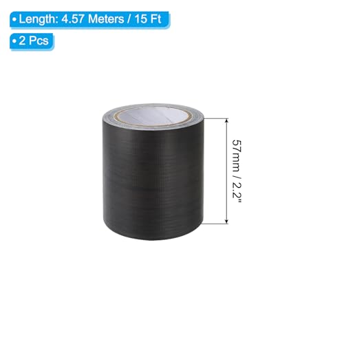 Image of PATIKIL Wood Grain Repair Tape 2.2 inch x15ft,2 Pcs Self Adhesive Realistic Textured Repair Tape Patch for Floor Door Table Cabinets Desk,Black Wood Grain