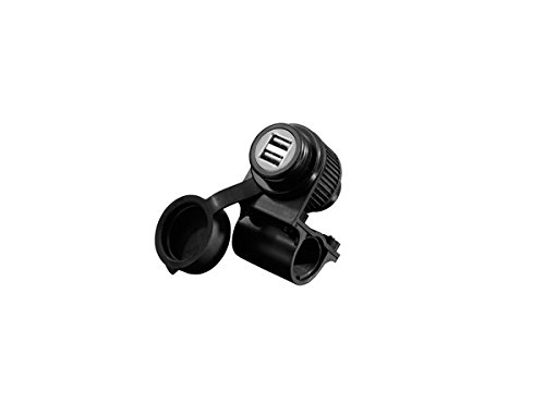 Highway Hawk Cargador USB para Montaje en Manillar para SatNav, GPS,Movil. de 12V