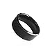 Riversmerge RFID Rewritable Dual Frequency in One ID T5577&IC CUID Black Ceramics Smart Finger Ring Wear for Men or Women (Black-21mm)