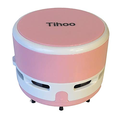 Premium Handheld Vacuum Cleaner | Cordless Mini Handheld Vacuum | Desk Vacuum | Crumb Vacuum | Glitter Vacuum | Hand Vacuum for Home, Office, Car | Battery Operated Keyboard Cleaner (Pink)