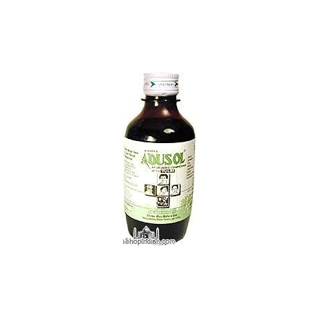Adusol Ayurvedic Cough Syrup with Tulsi - Effective Relief from Seasonal Coughs