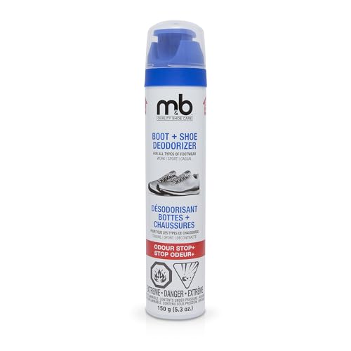 Moneysworth and Best Shoe Care INC. Best Odor Stop Shoe and Boot Freshener & Deodorizer Spray-Neutralizes Odors, Keeps Shoes, Sneakers, Boots and All Footwear Smelling Fresh-Spray Applicator for Full Coverage, 5.5 oz