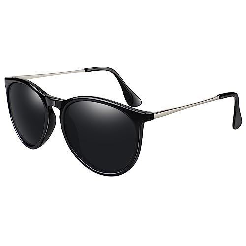 Image of LINVO Sunglasses Womens Polarised Retro Trendy Round Sun Glasses UV400