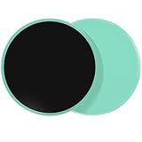 THE CEO Workout Sliders Disc- Sliding Discs for Core & Full-Body Training- Strengthen Abs & Improve Stability with Smooth Foot Sliders for Home & Gym- Achieve Fitness Goals Anywhere- Set of 2 (Green)