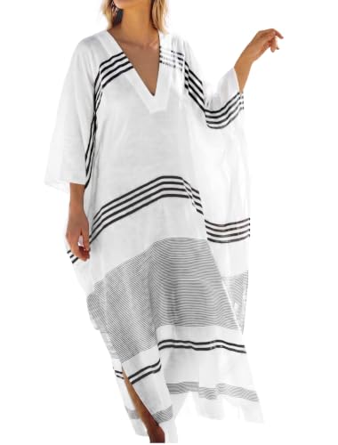 Image of Caftans for Women Beach Kaftan Dresses Swimsuit Cover Up Caftan Dress