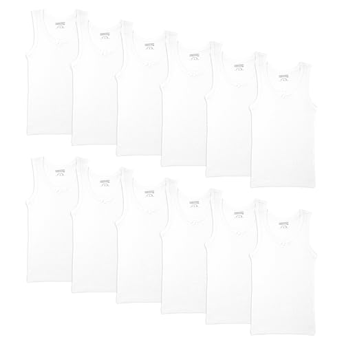 Andrew Scott Girls Camis & Tanks |100% Cotton Tank Top Layering Undershirts | Multi Pack Colors