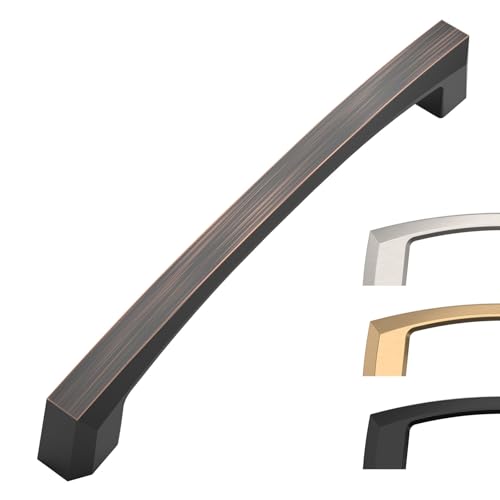 Image of 10 Pack Oil-Rubbed Bronze Cabinet Handles - 5 Inch Dresser & Kitchen Pulls
