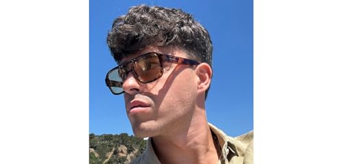 Image of Meller by Lenskart | SHIPO | Brown Full Rim Sunglasses | Large Square Frame | Polarised and UV Protection | Contemporary Styles for Men & Women | Designed in Barcelona