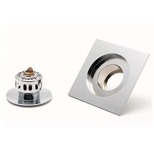 Siphon de sol en cuivre anti stagnation eau pour douche chrome - 5