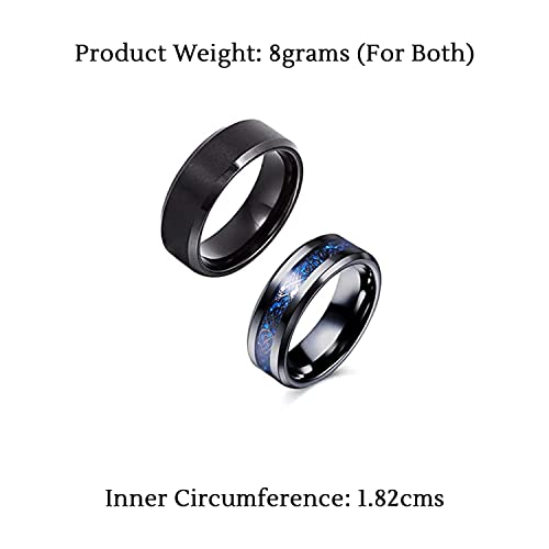 Stainless Steel Dragon Celtic Band Set Rings