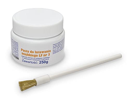 Pasta de soldar para racores de cobre – Fundente de soldadura profesional – Aleación S Sn97Cu3 para fontanería y calefacción