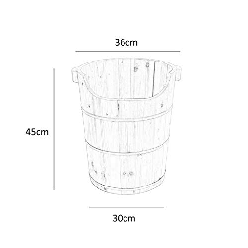 Cubeta de masaje y spa para pies BABYCE de madera miniatura 2
