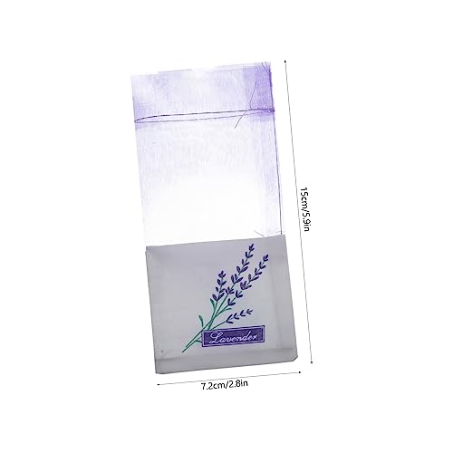 30 bolsas sachet con estampado floral morado para fragancia miniatura 2