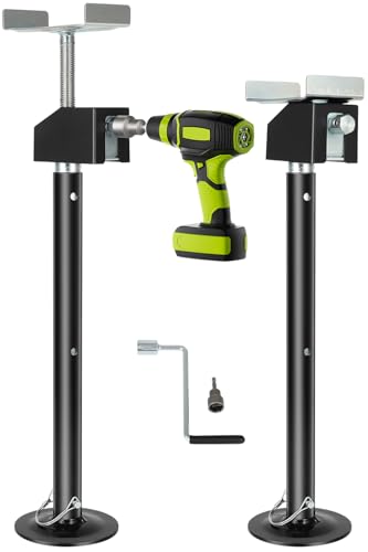 RV Slide Out Support Jacks 2 Pcs, Heavy Duty Slide Out Stabilizers For RV, Adjust 20'-48' By Electric Drill Or Hand, Camper Slide-Out Support Jacks For 5th Wheel Travel Trailer, 5000 LBS Capacity Each