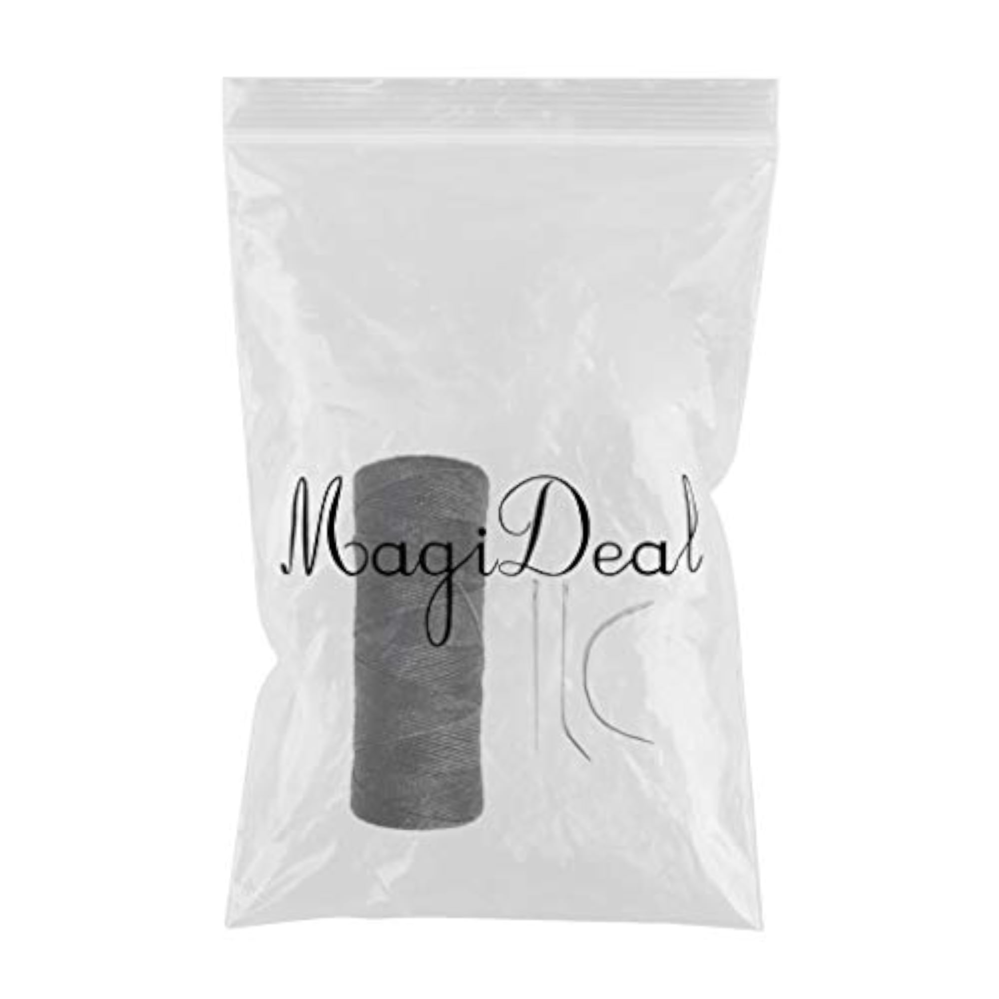 Polyester Hair Track Weft Weaving Sew Decor Thread for Hair Extensions, Black