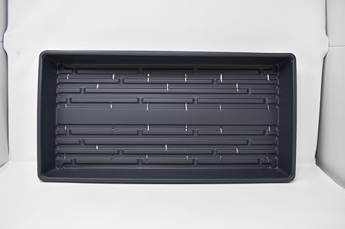 10 Plant Growing Trays (with Drain Holes) - 20" x 10" - Perfect Garden Seed Starter Grow Trays: for Seedlings, Indoor Gardening, Growing Microgreens, Wheatgrass & More - Soil or Hydroponic