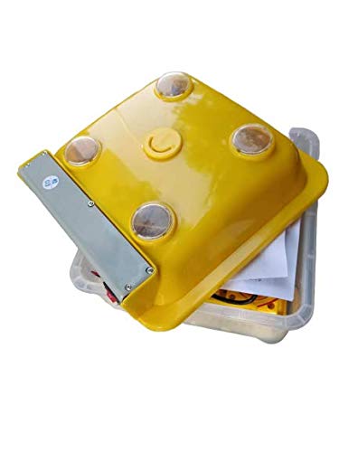 HUMBE&CO - Save Trees, Save Earth ABC-F8 Birds Eggs-tray Automatic Incubator, Automatically Turn The Eggs Chickens Ducks (Yellow)