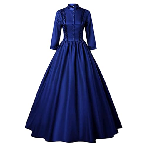Robe médiévale Renaissance pour femme en velours vintage