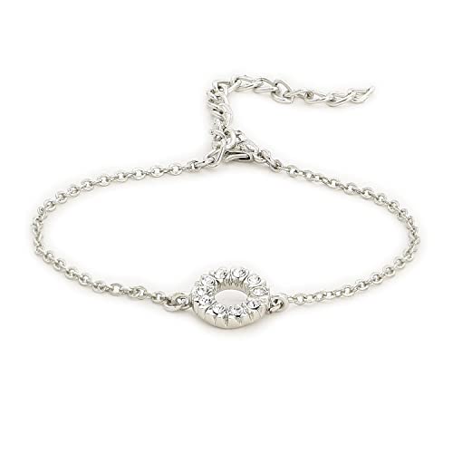 Estele 24 Kt Rhodium Plated Halo Chain Bracelet (B08D8QNT67) Amazon Price History, Amazon Price Tracker