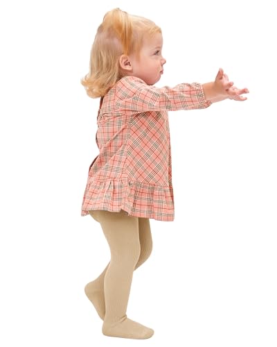 Image of Stelle Toddler Girls Tights Baby Cable Knit Stockings Thick Cotton Legging