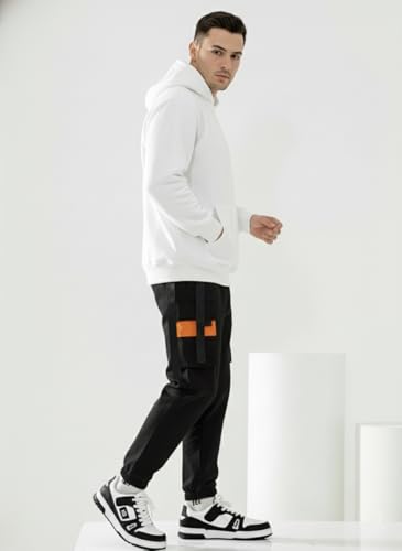 Image of TAGAS Men's Cotton Cargo Pants | Men Cargo Jogger Pant | Slim Fit Track Pants with Side Pockets | Stylish Streetwear Lower for Gym, Casual & Travel