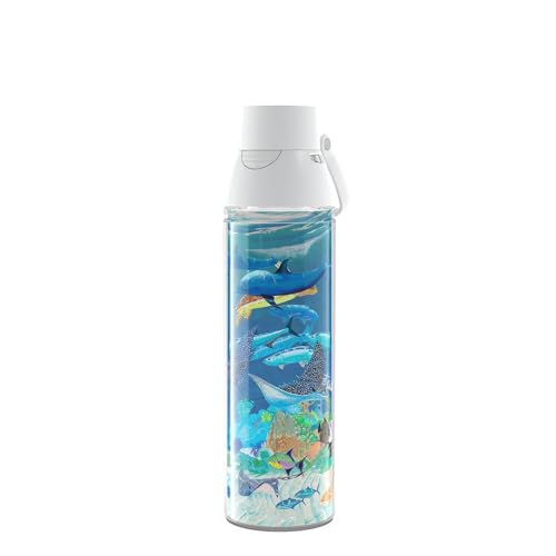 Tervis Guy Harvey Ocean Scene Made in USA Double Walled Insulated Tumbler Travel Cup Keeps Drinks Cold & Hot, 24oz Venture Lite Water Bottle, Classic
