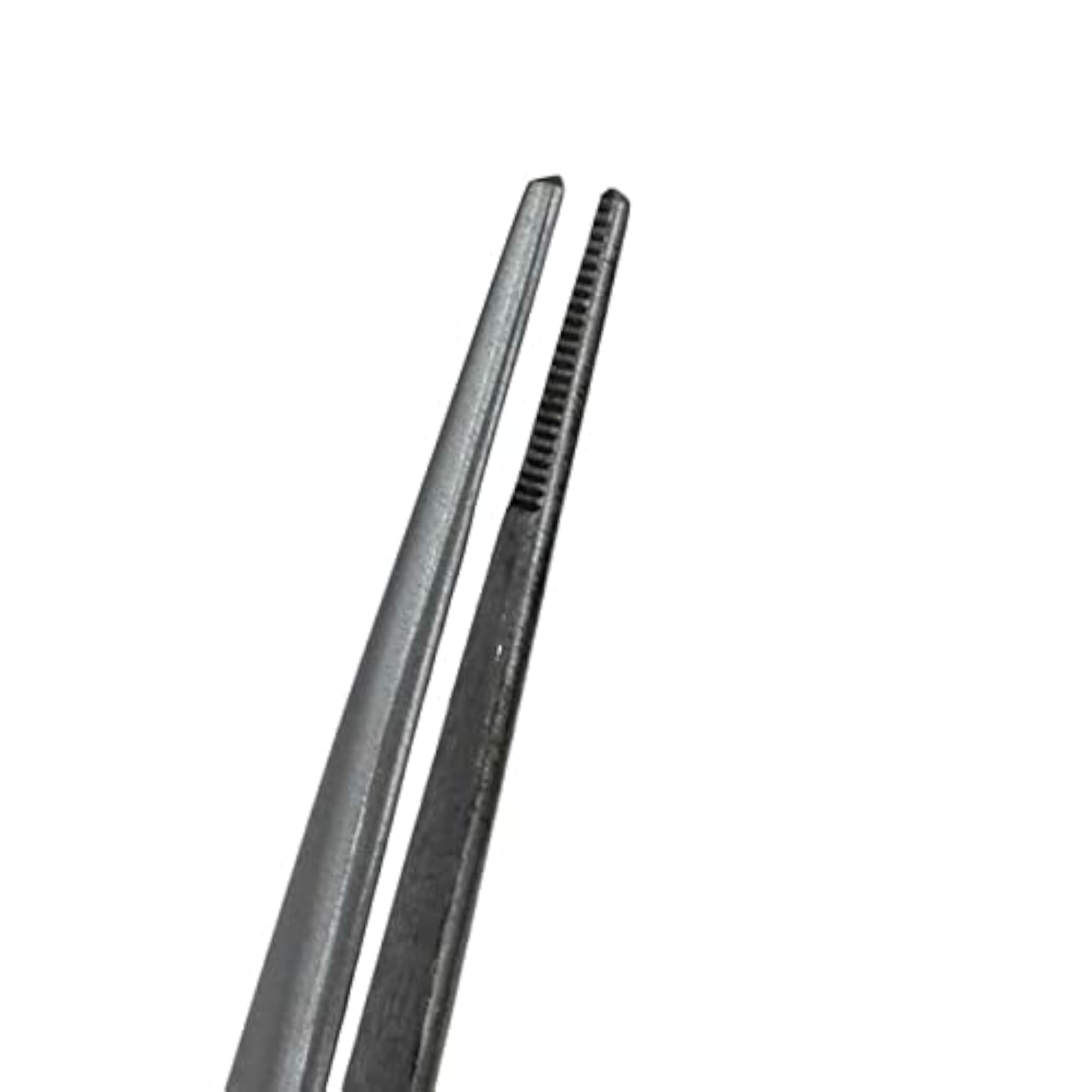 Self Closing Cross Locking Stainless Steel Tweezers, Pack of 2