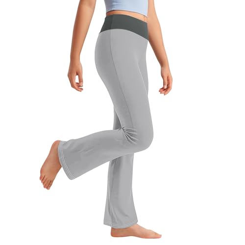 Girls Flare Leggings High Waisted Bell Bottom Bootcut Yoga Pants Fall Fashion Cute Outfits for Teens Kids Clothes3