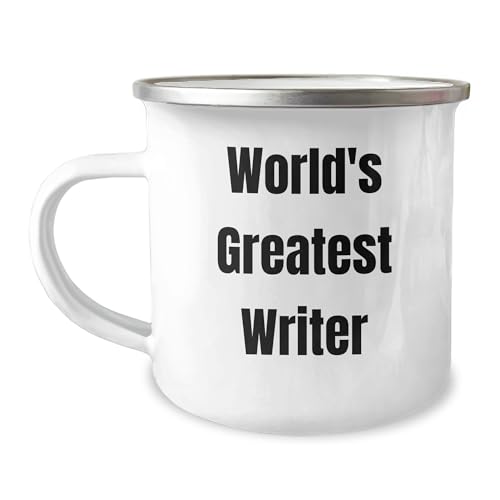 World's Greatest Writer Funny Camping Mug Gifts from Men for Writer, Unique Father's Day Unique Gifts