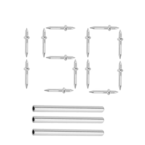 150 clavos de doble cabeza para zócalos, sin costura, con 3 herramientas de manga para junta entre zócalos de madera maciza y sin costura miniatura 1