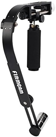 LARK foldable Steadicam Steadycam Stabiliser for small cameras, camcorders and Smartphones (Black-Matt Black / foldable