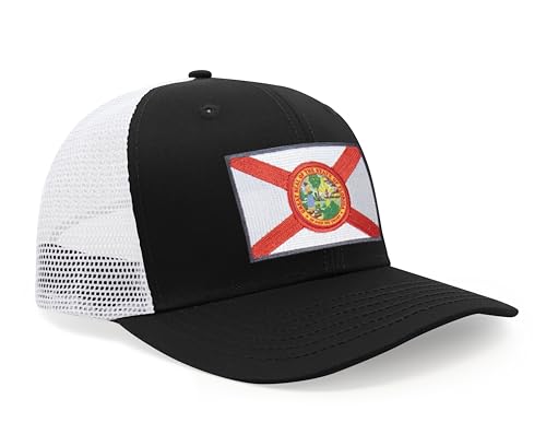 Image of International Tie State Hat for Men and Women, Adjustable Snapback Trucker Baseball Cap with Embroidered Patch