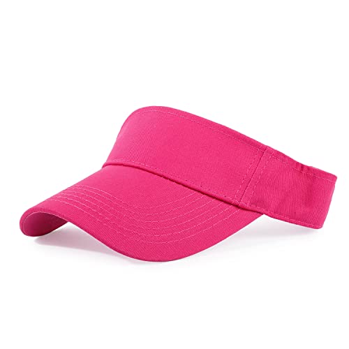 Image of HH HOFNEN Sports Sun Visor Hats Cotton Twill Ball Adjustable Sun Caps for Men Women