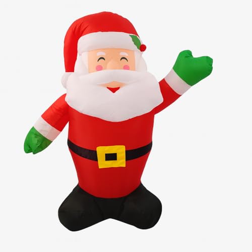 Papai Noel Inflável 90cm para Decoração de Natal – Leve, Resistente e Ideal para Áreas Internas e Externas, Enfeite Natalino Divertido e Reutilizável