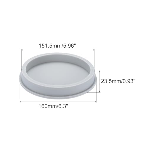 Image of MECCANIXITY High Temp Silicone Plug Mount Dia 151.5mm /5.96 Inch T Shaped Rubber Stopper Hole Plugs for Powder Coating Plating Waterproof Sealing Plugs Grey Pack of 1(OD 160mm /6.3 Inch), Gray