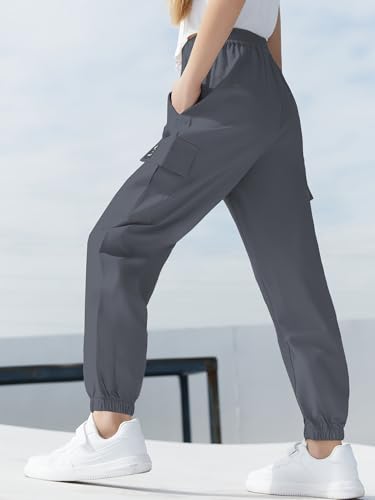 Image of SANGTREE Girls & Womens Drawstring Cargo Jogger Pants,3 Years - Women 3XL