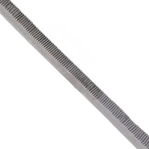 GuidNaurys 1 pieza de cremallera de engranajes de dientes rectos de latón, módulo 0,5, 8 mm, 10 mm, 12 mm de ancho, 45 mm, riel lineal de transmisión de engranajes rectos de acero Transmisión