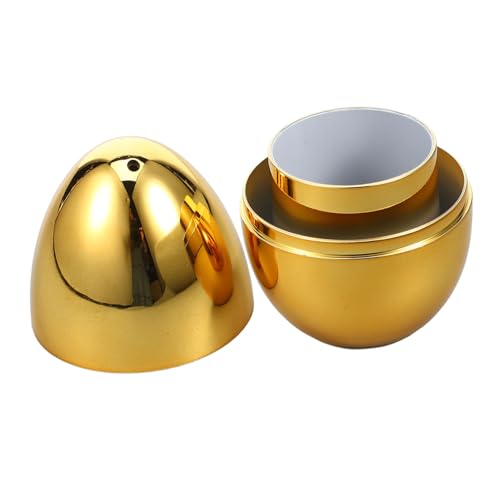 OFFSCH Toothpick Holder Toothpicks Egg-shaped Toothpick Organizer Toothpick Case Tooth Pick Holder Lidded Toothpick Dispenser Fruit Pick Container Ktv Toothpick Jar Acrylic Golden
