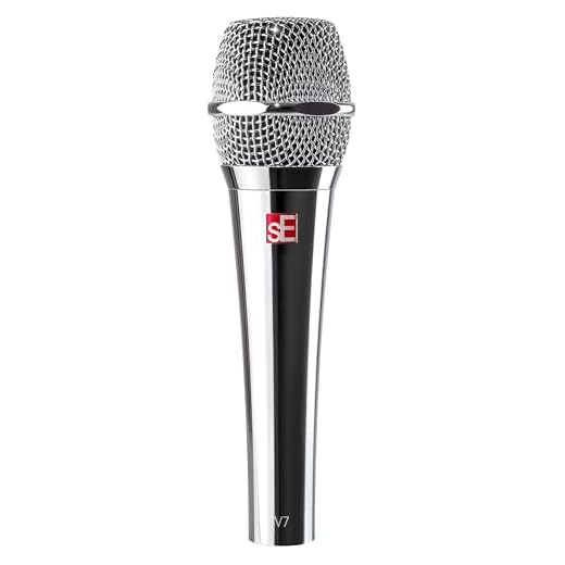 SE Electronics - Micrófono de Mano Supercardioide V7 Studio Grade - Cromo