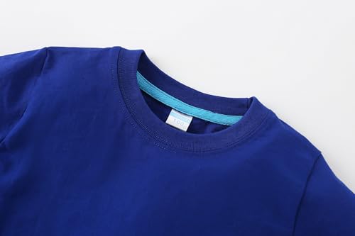 Image of AMIYAN Toddler T Shirts Boys Girls Basic Tee Summer Cotton T-Shirts Crewneck Short Sleeve Shirts for Kids 2-7Y