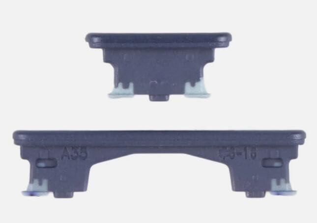 2X Power and Volume Control Buttons Key Replacement Compatible with Samsung Galaxy A35 SM-A356B Black