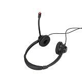 Xiuganpo Telefoniczny Zestaw Słuchawkowy RJ9 Trwałe, Obuuszne Słuchawki do Call Center z redukcją Szumów, Przeznaczone do Obsługi Klienta w Biurze, Czarne