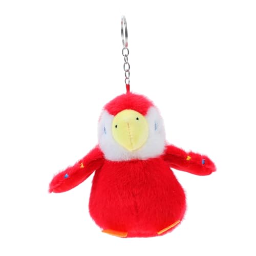 LOLIPPYY Papagei Plüsch Schlüsselanhänger Nymphensittich Vogelanhänger Weiches Material Tragbarer Taschen und Rucksackanhänger Party Dekoration