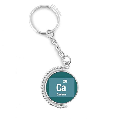 Calcium élément chimique porte-clés rotatif science DIYthinker 3 x 9 cm