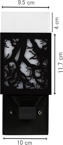 Image of Wooden Modern Design Wall Lamp Light Suitable for Living Room, Foyer, Bedroom, Hallway (Black) A61