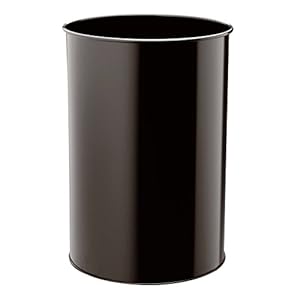 Durable Papierkorb Metall rund, 30 Liter, schwarz, 330301