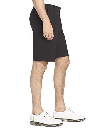IZOD Bermuda masculina Golf Swingflex frente lisa, Preto, 29
