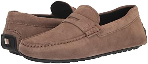 BOSS Men's Suede Penny Loafer Moccasins, Tiger Eye Beige, 7 | Image 6